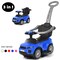 Costway 3 in 1 Ride on Push Car Toddler Stroller Sliding Car w/Music White\Black\Blue\Pink\Red